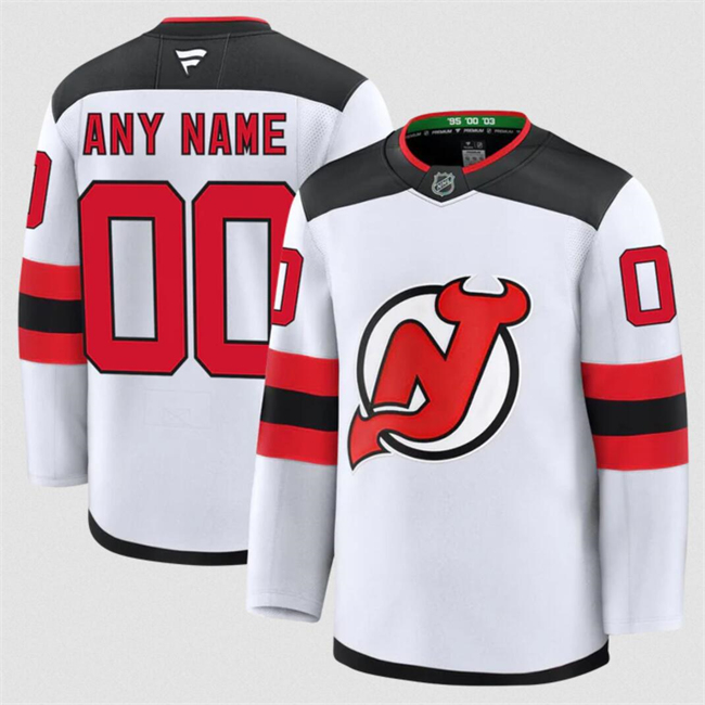 Youth New Jersey Devils Active Player Custom White 2024-25 Away Stitched Hockey Jersey